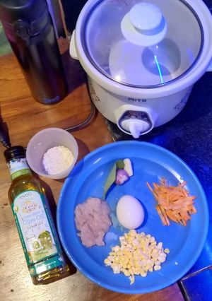 Foto resep MPASI 6M+ "Bubur Telur Ayam Jagung"