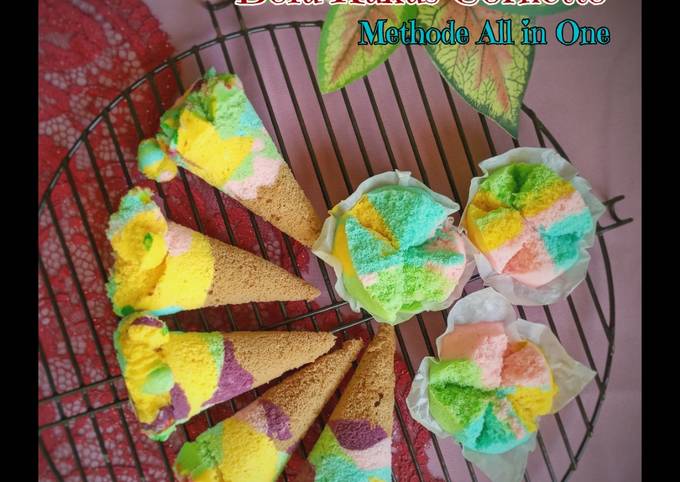 Resep 🍦Bolu Kukus Cornetto🍦(methode All in One) yang Menggugah Selera