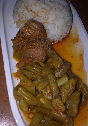 صورة لوصفة فاصوليا خضره بلحمة 🍖
