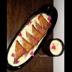 Shahi Tukda with Rabri A picture of Shahi Tukda with Rabri.