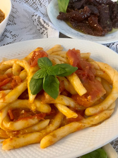 Foto di Le Busiate trapanesi al pesto a modo mio