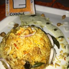 A picture of Chana biryani.