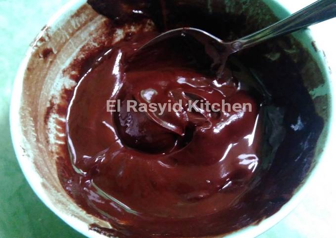 Chocolate Ganache (Selai Cokelat Homemade)