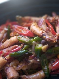Foto resep Oseng Cumi Asin Mercon