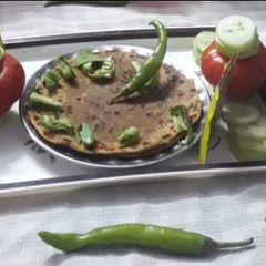A picture of Moong dal paratha.