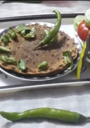 A picture of Moong dal paratha.