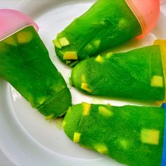 Kachi kairi and phudina popsicles: A picture of Kachi kairi and phudina popsicles:.