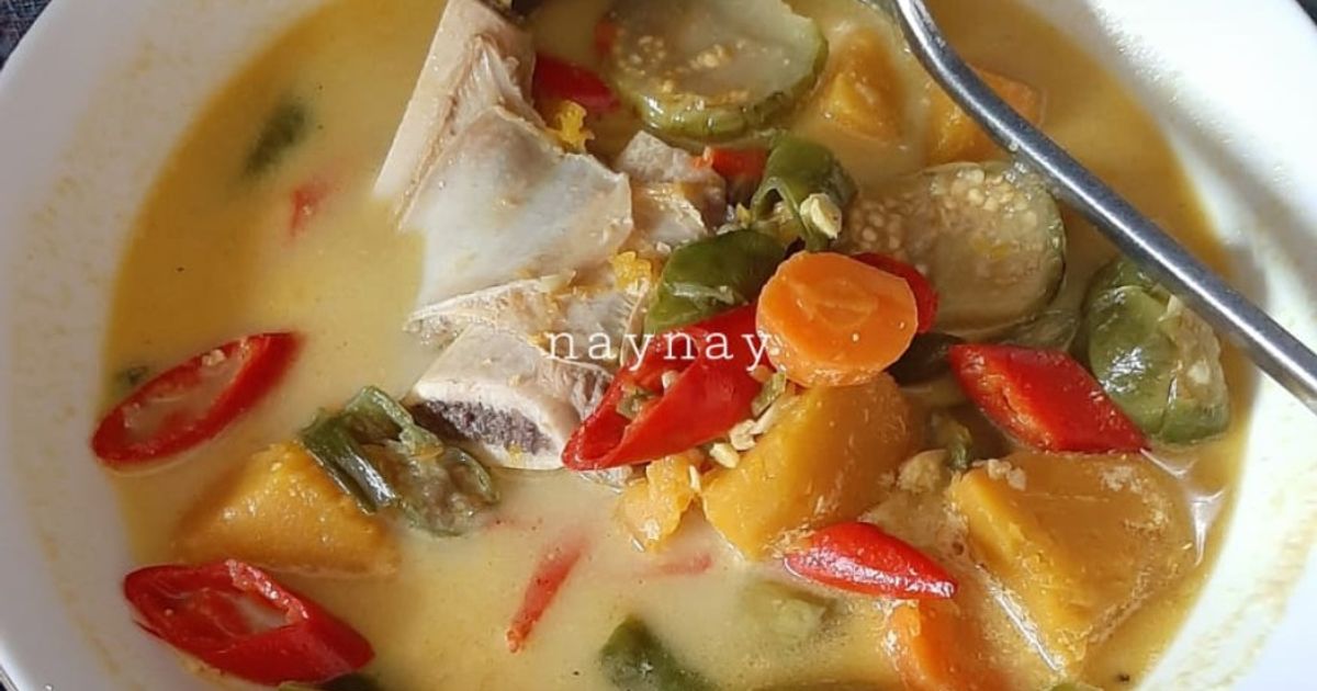 Sayur Lodeh Labu Iga Sapi