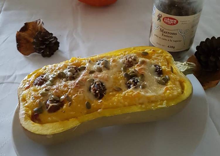 Le moyen le plus simple à Faire Super rapide fait maison Gratin butternut