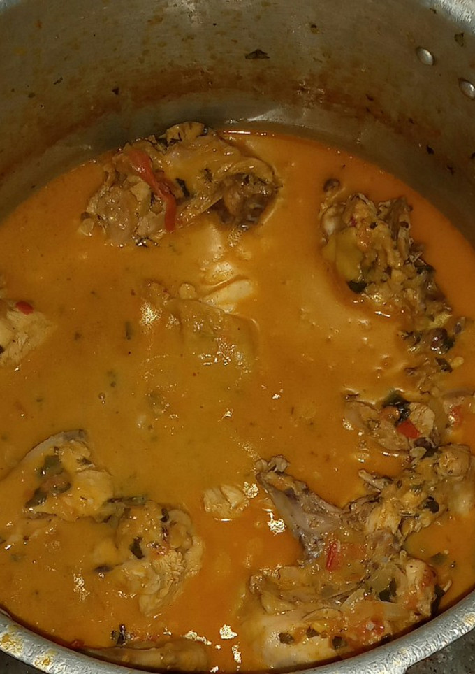 Una foto de Pollo sudado