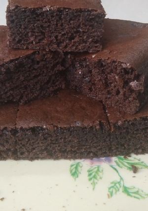 A picture of Eggless brownie.