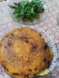 عکسی از دستور ته چین گوشت چرخ کرده و بادمجان
