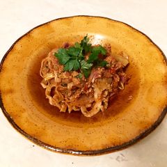 A picture of Slow Cooked #Vegan Bolognese.
