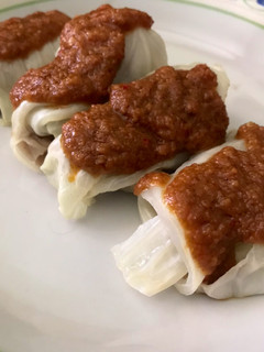 Foto resep Siomay kubis bakso bumbu kacang