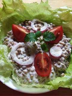 Lencsesaláta 🥗 recept fotója