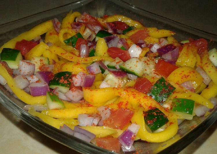 Recipe of Speedy Cucumber/mango salsa