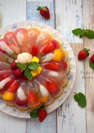 Foto resep Fruity Pudding