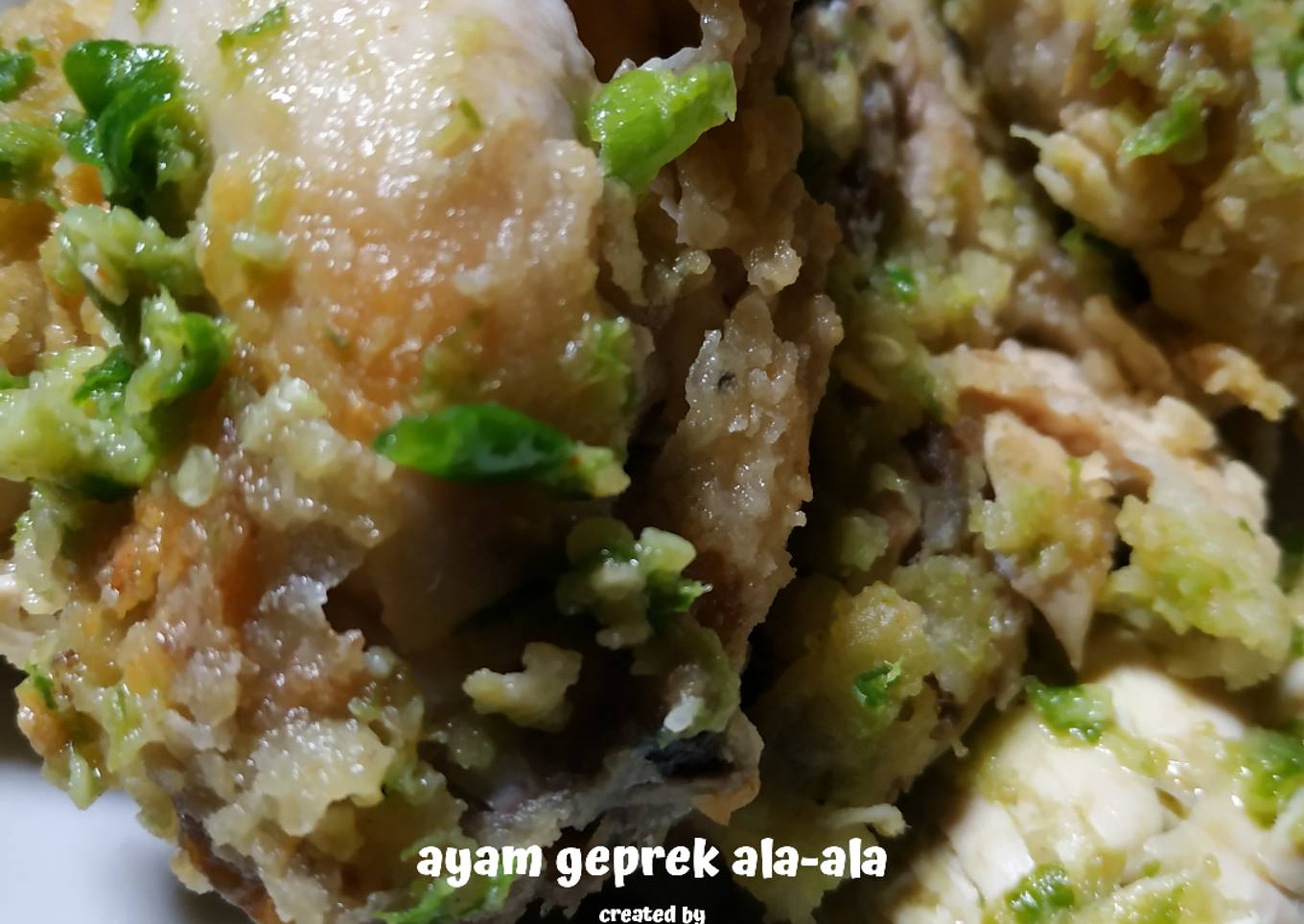 Ayam geprek ala-ala