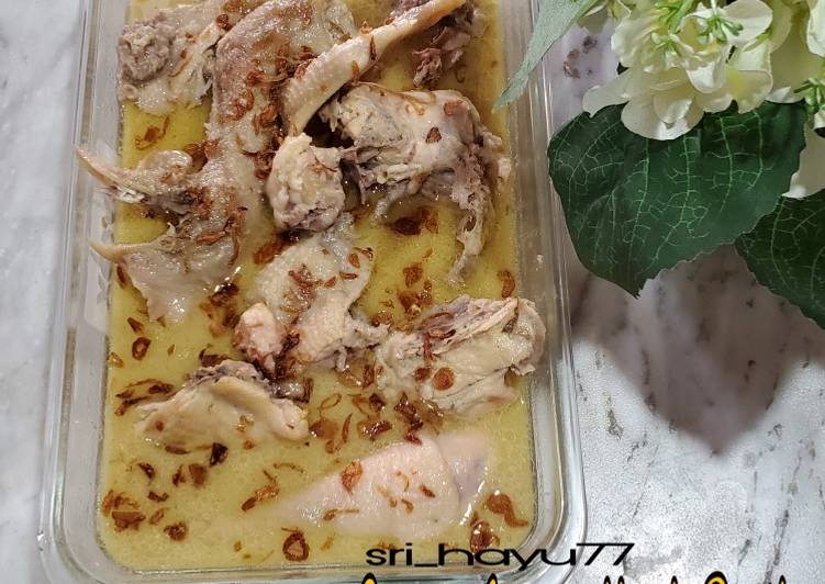 Resep Unik Opor ayam kuah putih Sedap Nikmat