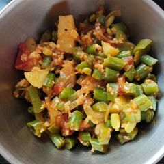 A picture of Beans Sabji.