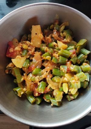 A picture of Beans Sabji.