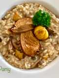 Risotto funghi porcini e castagne
