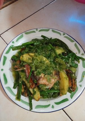 Foto resep Ikan asin gabus cabe ijo