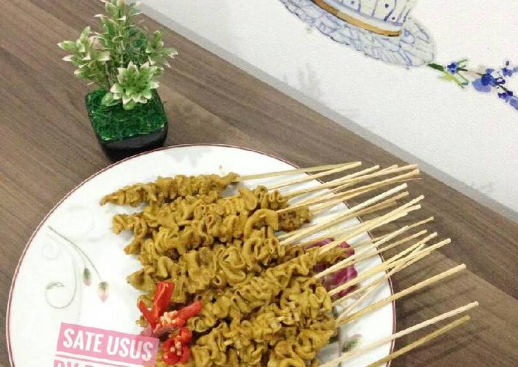 Sate usus ayam sedap