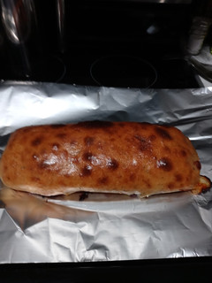 A picture of Salami Stromboli.