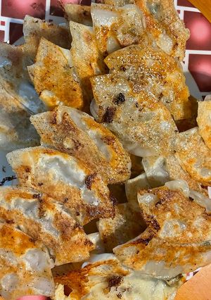 A picture of Gyoza (japanese dumplings).