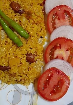 A picture of Curd pulav.