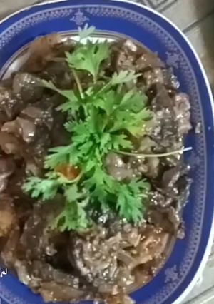 صورة لوصفة فشة ولحمة راس بالبصلة