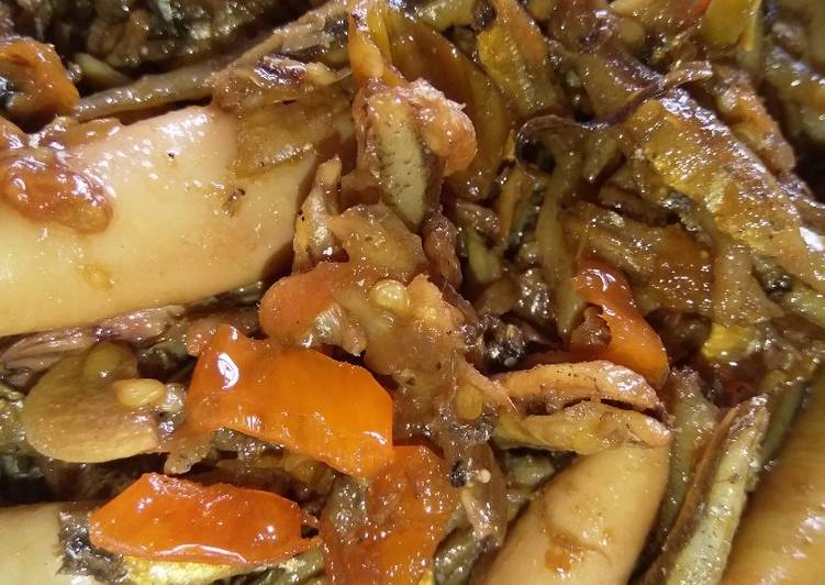 Cara Membuat Teri Cumi asin pedas, Sempurna