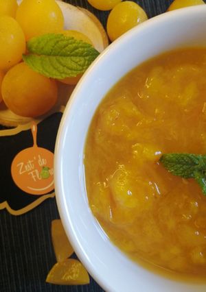 Une photo de 🌿Compote mirabelle Vanille