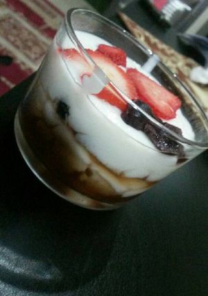 صورة لوصفة مهلبية بالجلي الذهبي