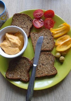 Sütőtök hummusz recept fotója