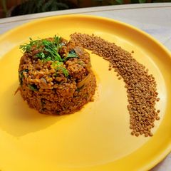 A picture of Methi daane ki sabji.