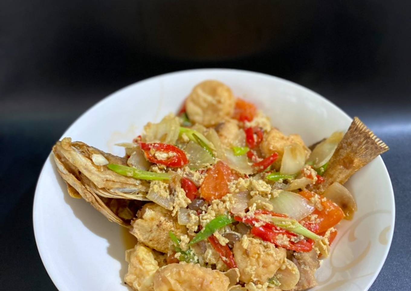Kerapu tahu tausi peranakan style