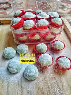 Foto resep Putri Salju Keju Pandan