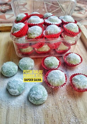 Foto resep Putri Salju Keju Pandan