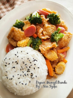 Foto resep Ayam Koloke (Saos Asam Manis+Sayuran)