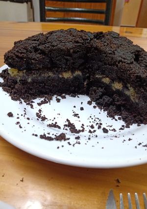 Una foto de Bizcochuelo vegano de cacao
