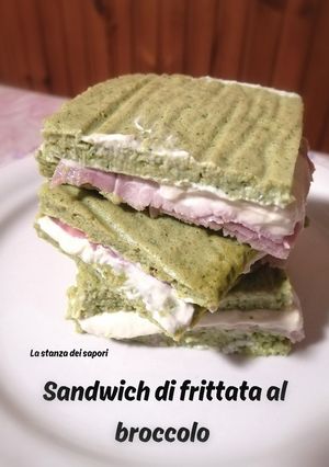 A picture of #176 Broccoli Frittata Sandwiches.
