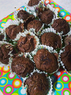 Una foto de Mini-muffins de chocolate