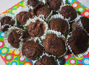 Una foto de Mini-muffins de chocolate