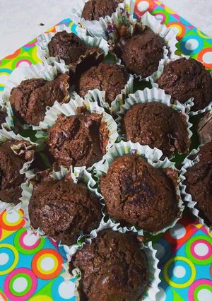 Una foto de Mini-muffins de chocolate