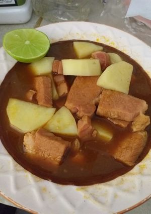 Una foto de Lomo adobado de cerdo ahumado