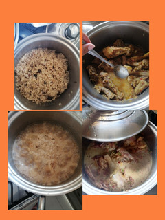 Una foto de Delicioso arroz con coco y pollito sudado