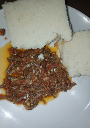 A picture of Sun Dried Deep Fried Omena.