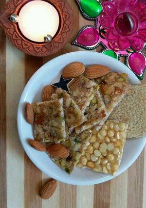 A picture of Dry fruit chikki.